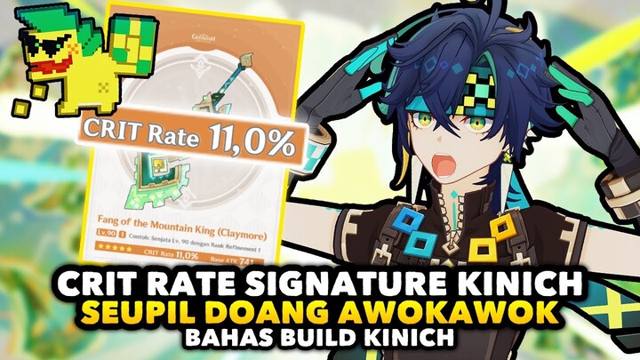 Gameplay Elit Crit Sulit Signature pun Pelit? - Bahas Build Kinich Genshin Impact Indonesia