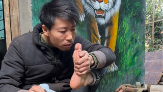 Mười đô la bằng một feet vuông. Hôm nay tôi đã làm một bồn ngâm chân cho vợ tôi và thử nó cho cô ấy.