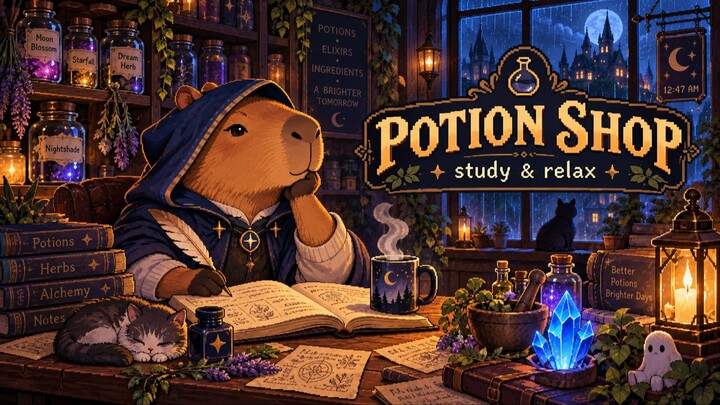 The Potion Shop Is Still Open 🌙 Cozy Fantasy LoFi for Study & Relax