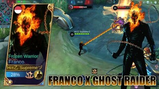 SCRIPT SKIN FRANCO X GHOST RAIDER CUSTOMIZED FULL EFFECTS - MOBILE LEGENDS