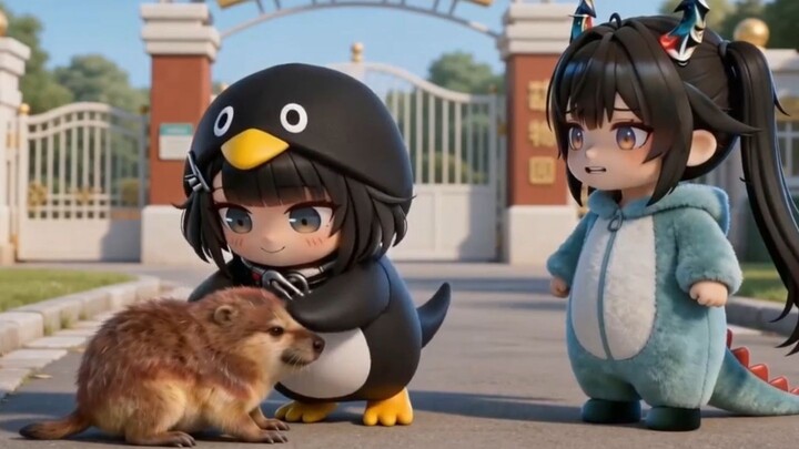 Chú chim cánh cụt nhỏ dạo chơi sở thú, thật vui! [Loạt phim hài Cucka]