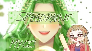 ((speedpaint)) Gambar OC ku yg hijau² lumut 💚🖌️