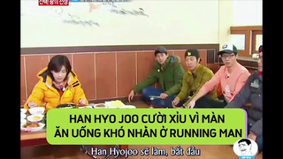 Ăn uống trong Running Man chưa bao giờ là dễ dàng