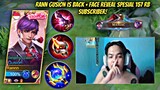 RANN GUSION IS BACK + FACE REVEAL😱 SPESIAL 157 RB SUBSCRIBER! TOP GLOBAL GUSION - MLBB