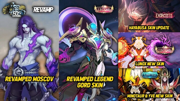 Upcoming Revamped Moscov, Gord Legends Revamp, Atomic Pop Skin Update | MLBB Upcoming New Update