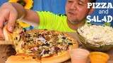 🔴 PIZZA and SALAD MUKBANG PILIPINO
