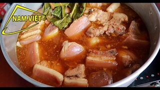Cách làm nồi thịt kho tàu miền tây - Nam Việt - chuẩn bị đám giỗ