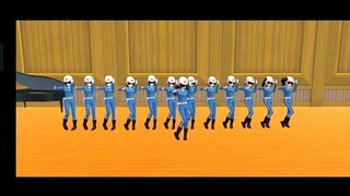 sakura school simulator Girls polici DANCE tutorial #5|Android gameplay #shortfilm #sss #viral