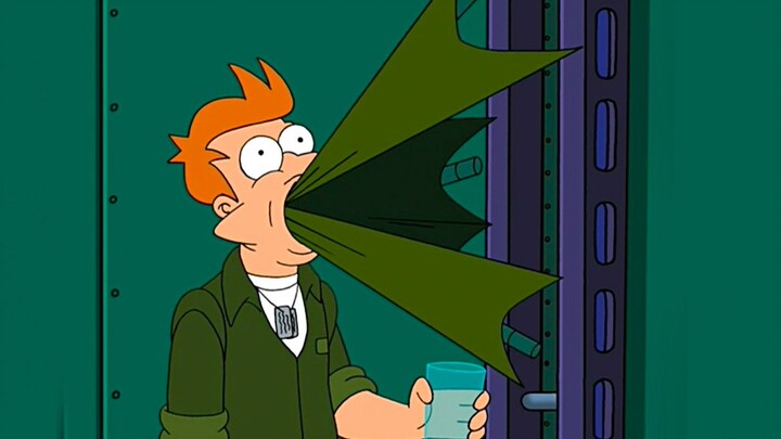 Futurama: Những hạt thạch kỳ diệu biến thành lều khi tiếp xúc với nước và Fry tham lam muốn thử chún