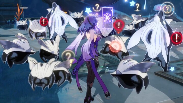 She's so gentle even when hitting a pig.