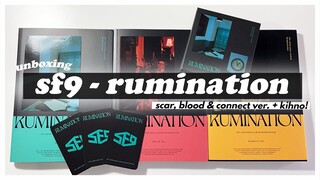 unboxing ★ sf9 10th mini album - rumination! ~ scar, blood + connect ver.