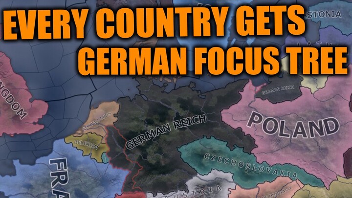 What if Everyone had Germany Focus Tree in WW2 - HOI4 Timelapse