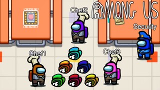 Chefs in Cafeteria Challenge on Among Us!