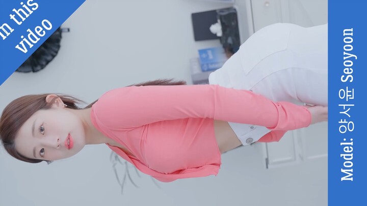 [4K룩북] 놀라운 모델 양서윤 Seoyoon 어메이징 미니 스커트 화이트