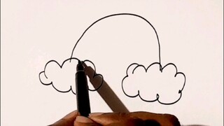Rainbow and light drawing video by MR l Arts and draw by MR