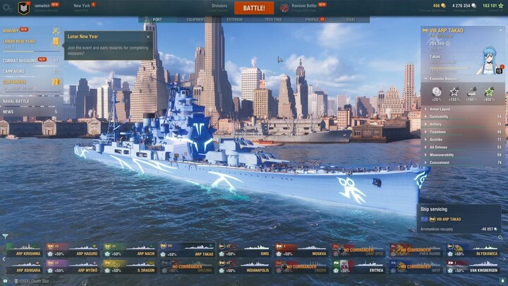 TAKAO Would of warships เกือบไม่รอด