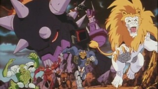 Big Mac dalam masalah dan singa putih misterius datang menyelamatkan. Transformers Beast Wars Episod