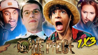 ONE PIECE EPISODE 3 REACTION - WE HAD A BAD FEELING! - First Time Watching Netflix Live Action 1x3