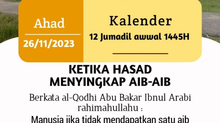 hasad menyingkap aib