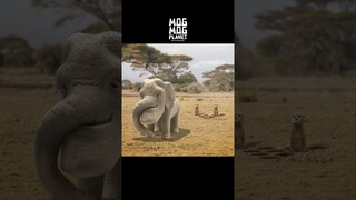 Elephant - MOGMOG PLANET Observation Diary | It's Anime #shorts #anime #animals