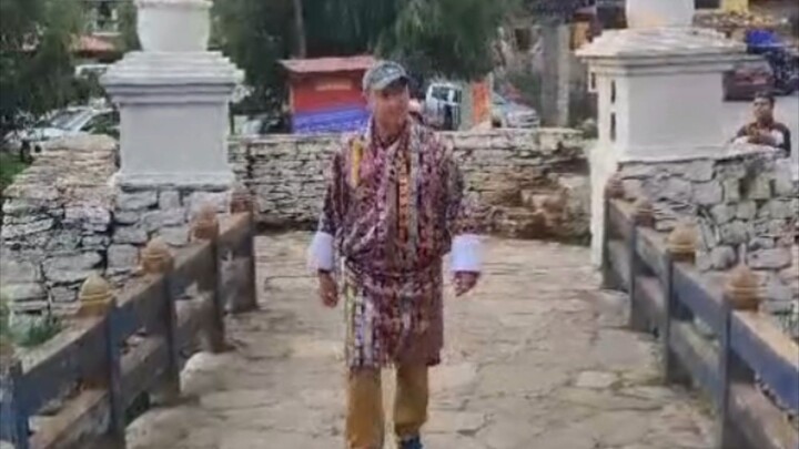 Guest in Bhutanese national Attire.