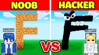 TÔ GÀ THỬ THÁCH 24H XÂY ALPHABET LORE F NHƯNG SỬ DỤNG HACK TRONG MINECRAFT*TÔ GÀ XÂY CHỮ CÁI F