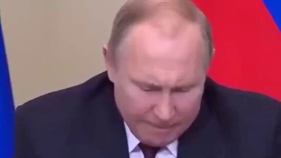 Putin's inner thoughts: What the hell did I write? ? ? Hahahaha, I am dying of laughter. I am most a