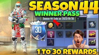 Pubg Lite Season 44 Winner Pass | 1 To 30 Rewards 😍| Pubg Lite New Winner Pass Season 44 | Season 44