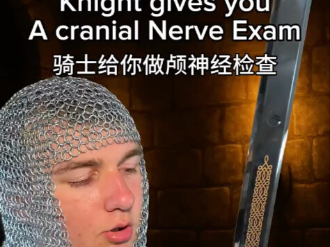 A knight gives you a checkup ⚔️ #visualsleepaid #asmr #stressrelief #voicecontrol