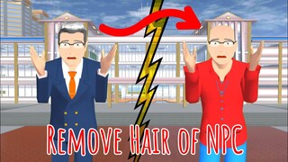 How To Remove NPC Hair Tutorial | SAKURA School Simulator | New Update