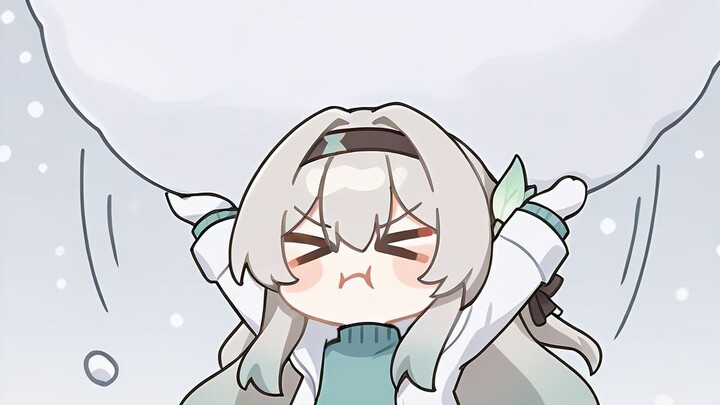 【مسرحية شتوية صغيرة】 ليو ينغ: بتحب تلعب بلعبة الثلج، صح!