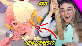 SINGER REACTS to【Ado】New Genesis / 新時代 (UTA from ONE PIECE FILM RED)  Musician Bassist Reaction