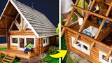 [Prakarya amatir] Membuat miniatur rumah kayu yang sangat mendetail