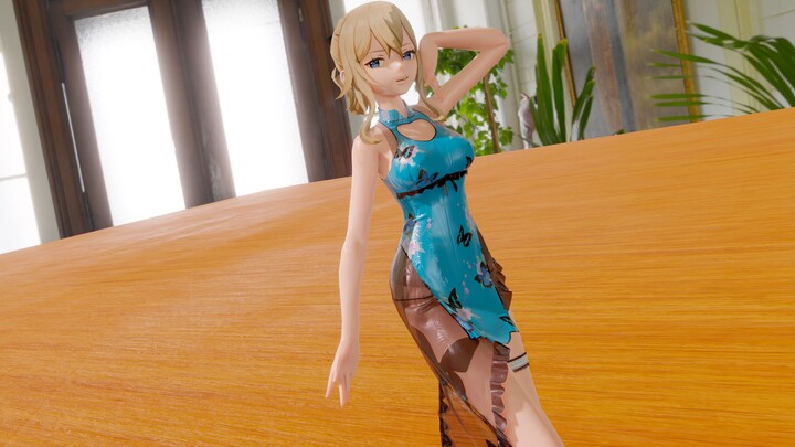 [Genshin Impact MMD/Cloth Calculation]❤Please accept the cheongsam Qin❤