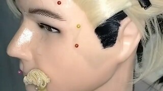 [cos wig] Black Wolf Gong You cos wig styling process