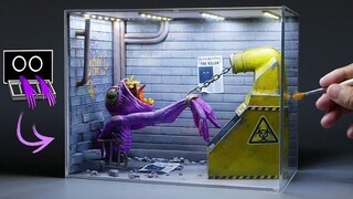 【แฮนด์เมด】พี่ใหญ่สร้างฉากดินเหนียวของ Rainbow Friend "The Imprisoned Purple Friend" ในเวอร์ชันสมจริง