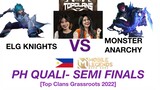 ELG KNIGHTS vs MONSTER ANARCHY TOP CLANS Grassroots 2022 SEMI FINALS