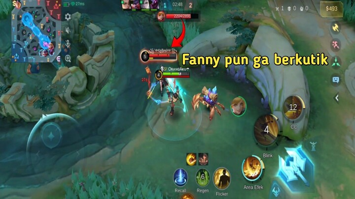 Fanny pun ga berkutik dari chou gueh 😎😎😎