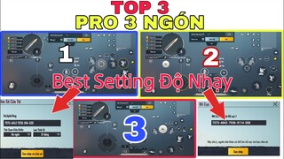 PUBG Mobile | Best Setting + Độ Nhạy 3 Ngón - TOP 3 Mẫu Setting 3 Ngón Tốt Nhất Cho Bạn | NhâmHNTV