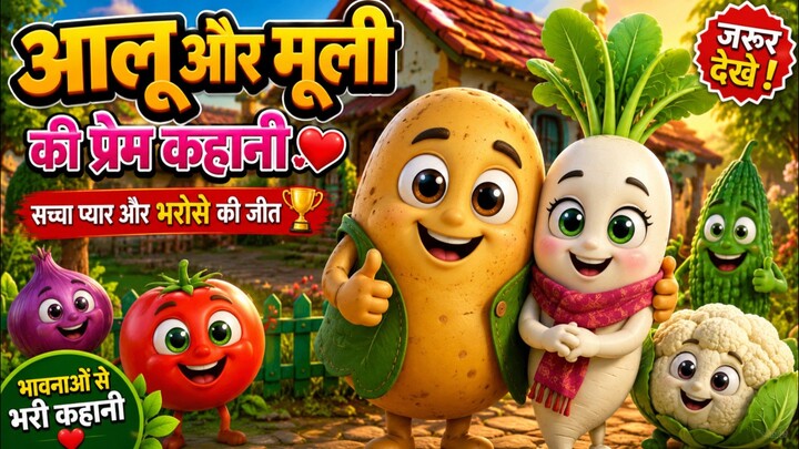 “सबने कहा ये प्यार कभी नहीं टिकेगा… लेकिन आलू और मूली ने अपना प्यार साबित कर दिया! 🥔🥕❤️”