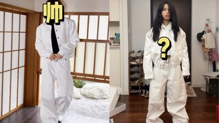 试穿一下小套装