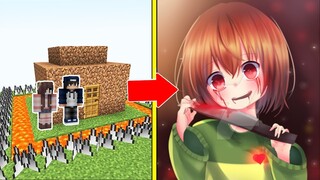 CÔ BÉ CHARA Tấn Công Nhà Được Bảo Vệ Bởi bqThanh và Ốc Trong Minecraft