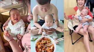 Best cute baby Funny and Adorable moments | Funny reaction cute baby compilation happy laughing