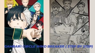 ✨DRAWING WIND BREAKER ANIME (step by step tutorial)