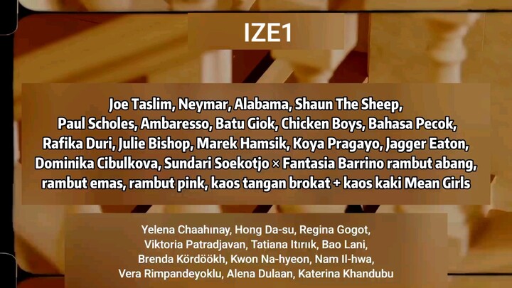 IZE1 rambut abang, rambut emas + rambut pink