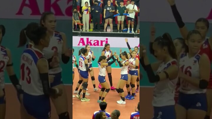 EYA LAURE AND THEA GAGATE CELEBRATES AS ALAS PILIPINAS SWEEPS IRAN | AVC CUP CHALLENGE 2024 #fyp