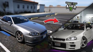 FULL MODIF SKYLINE GTR R34 KECE PARAH !! GTA V ROLEPLAY