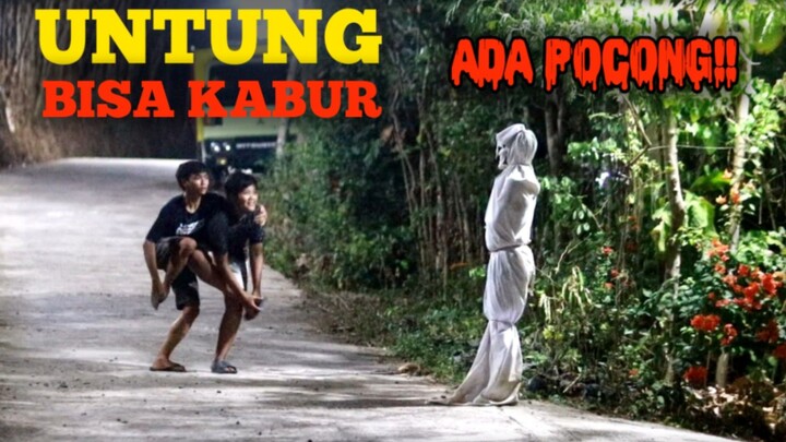 prank pocong bar-bar untung nggak samapi pingsan