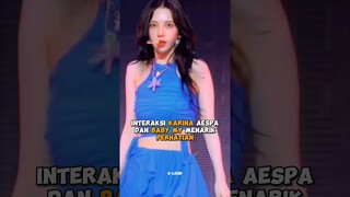 Interaksi #karina #aespa dan Baby My menarik perhatian #shorts #kpop #viral