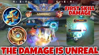 GUINEVERE OFFLANE |UNREAL DAMAGE 🔥|EMBLEM SETUP | MOBILE LEGENDS